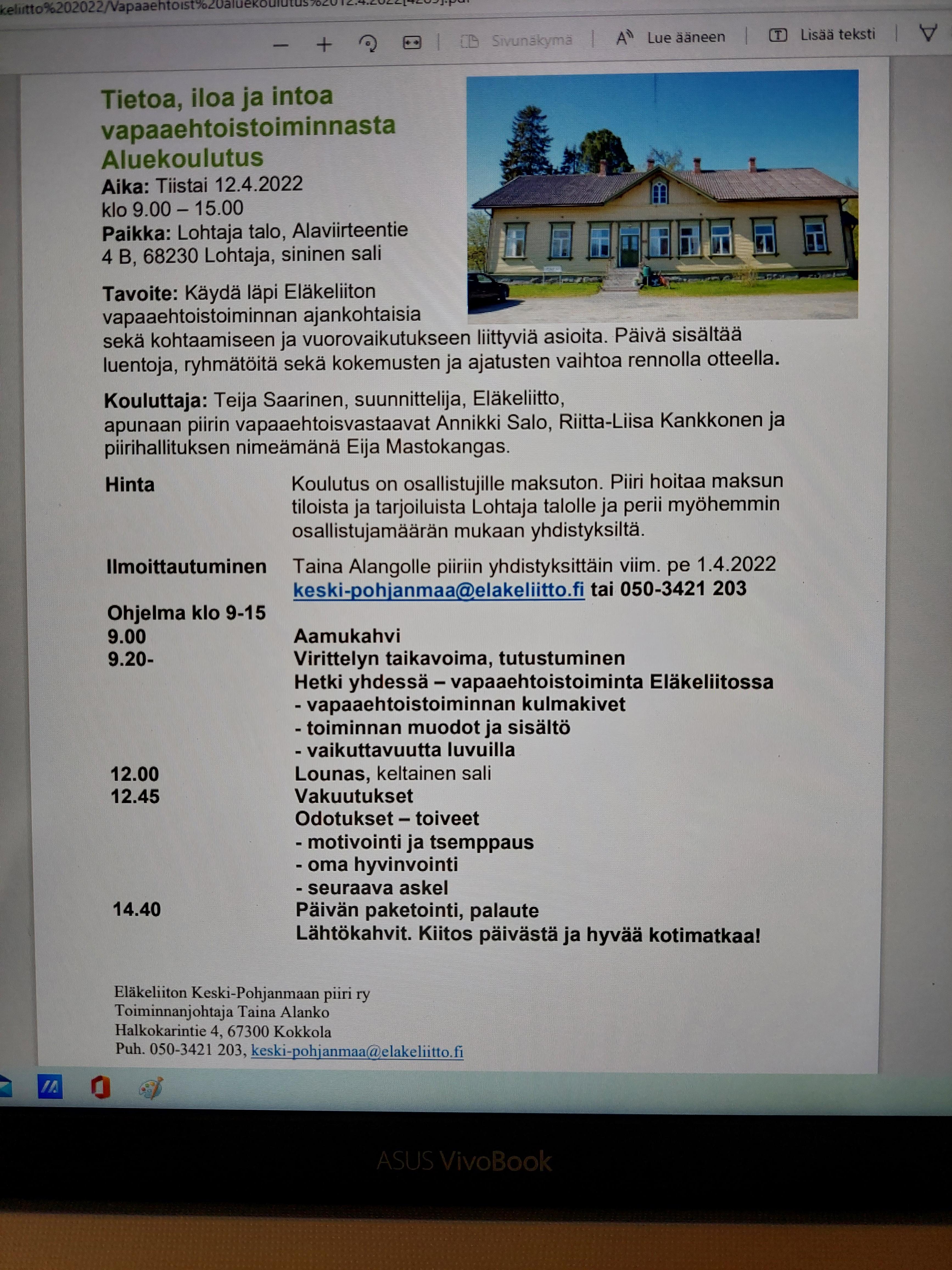 koulutusta