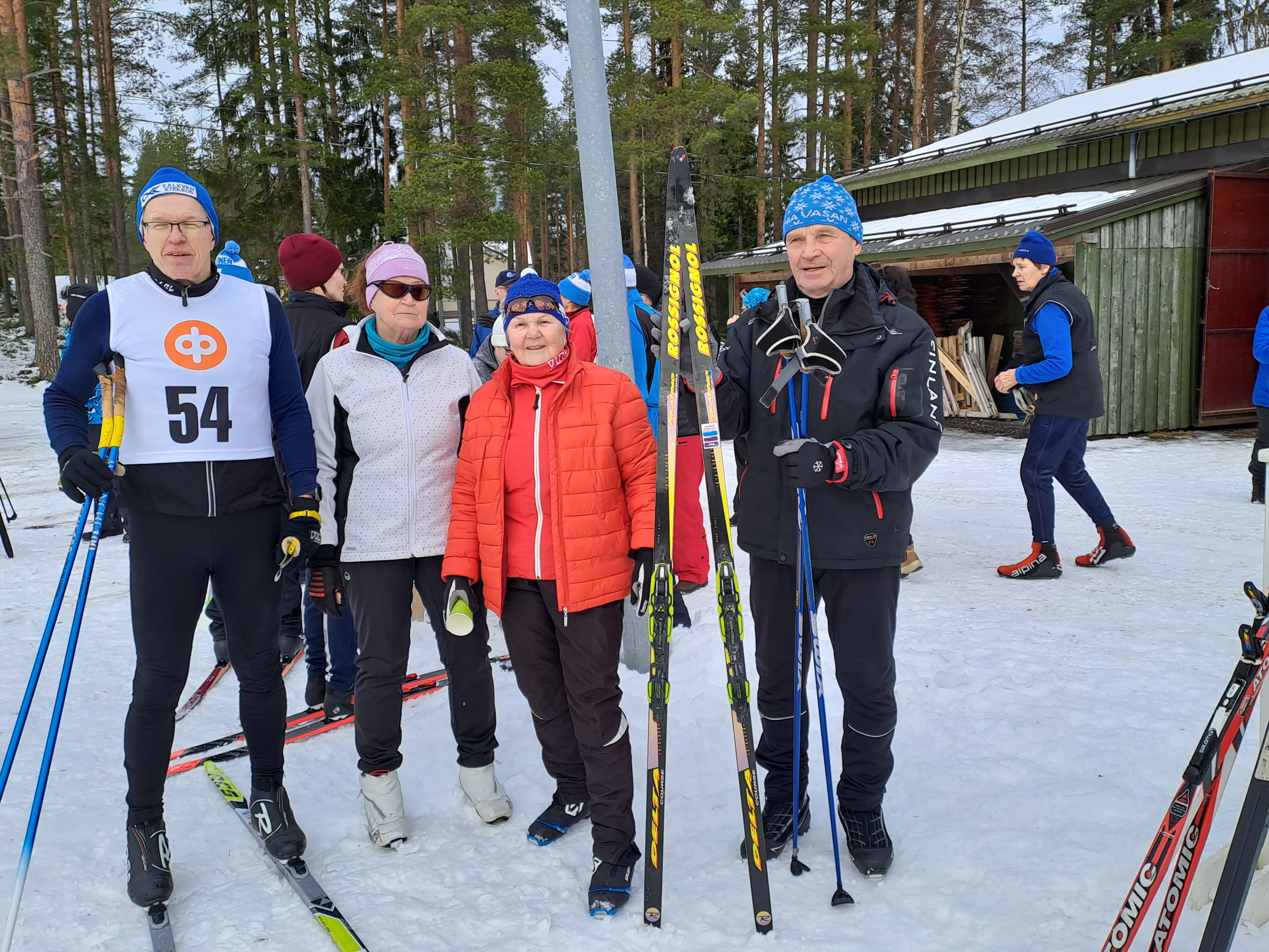 Kokkolan joukkue Juhani Tuomaala, Marja-Leena Honkaharju, Leena Marjusaari ja Heikki Haapala