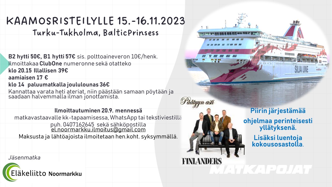 Kaamosristeily 15-16.11.23