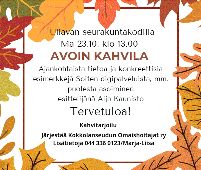 ilmoitus tapahtumasta 