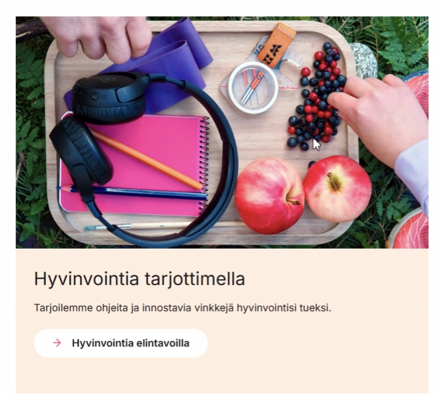 Hyvinvointia tarjottimella