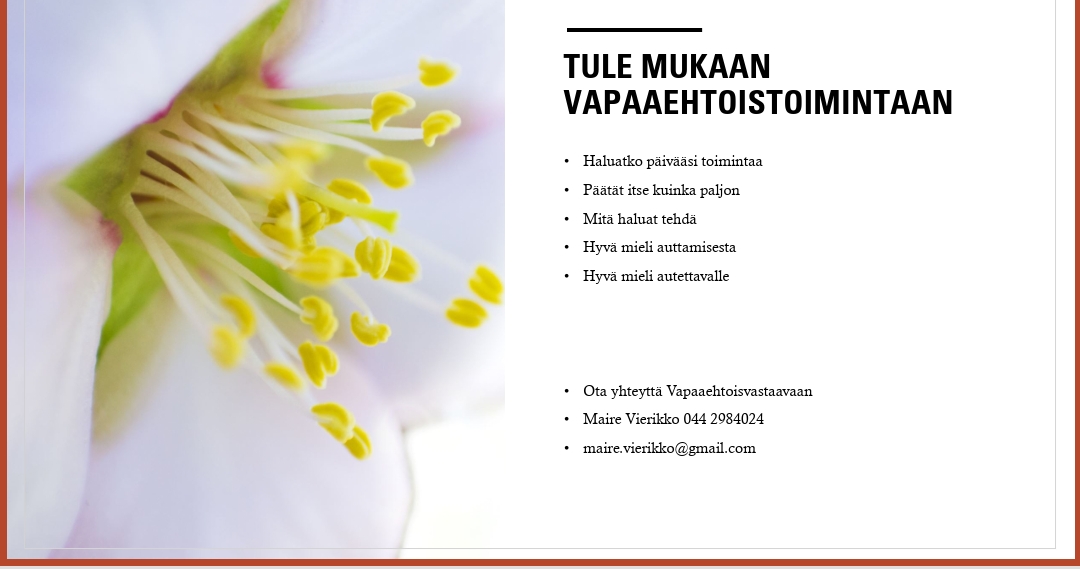 Vapaaehtoiseksi