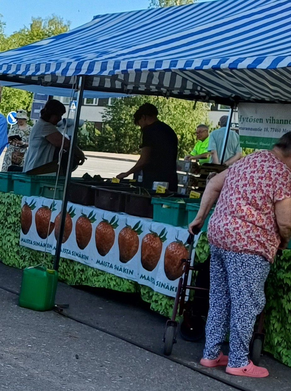 Kesän satoa oli myös ostettavissa