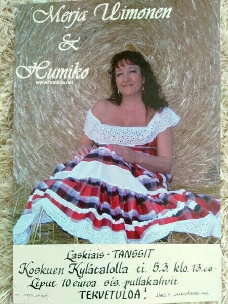 Merja Uimonen ja laskiaistanssit -mainos