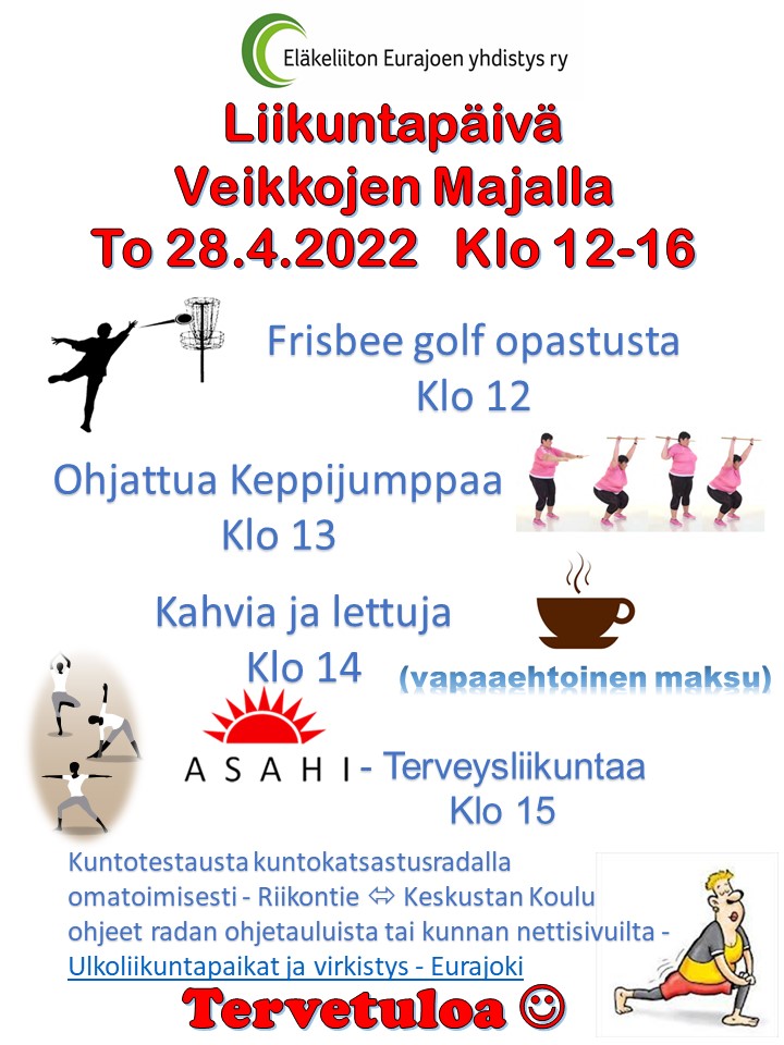 Liikuntapäivä Veikkojen Majalla | Eläkeliitto