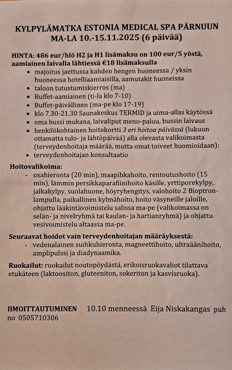Kylpylämatka
