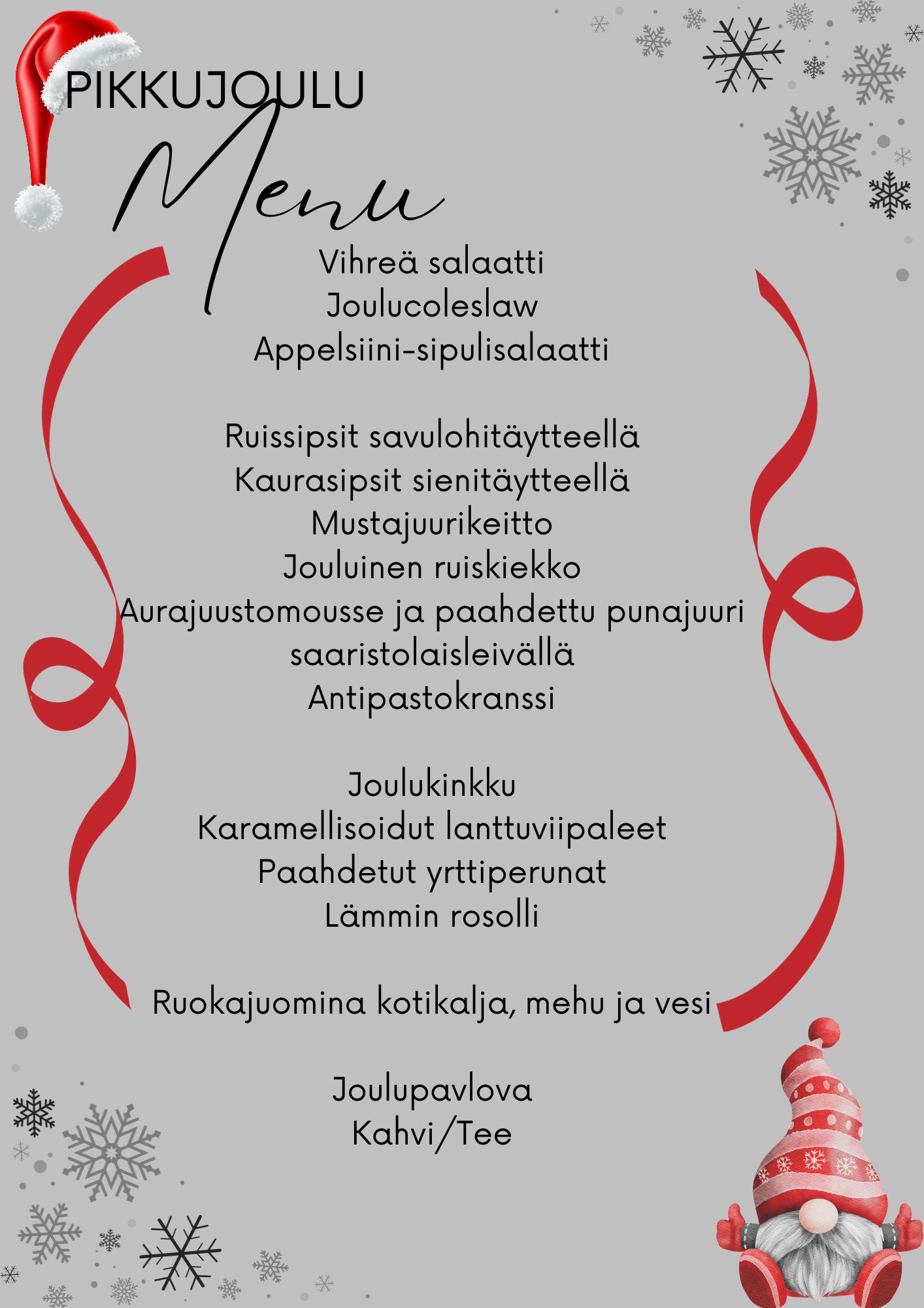 Menu Hotelli Kaustinen