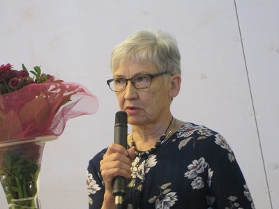 Pokaalin luovuttajan puheenvuoron piti Anna-Maija Hautamäki