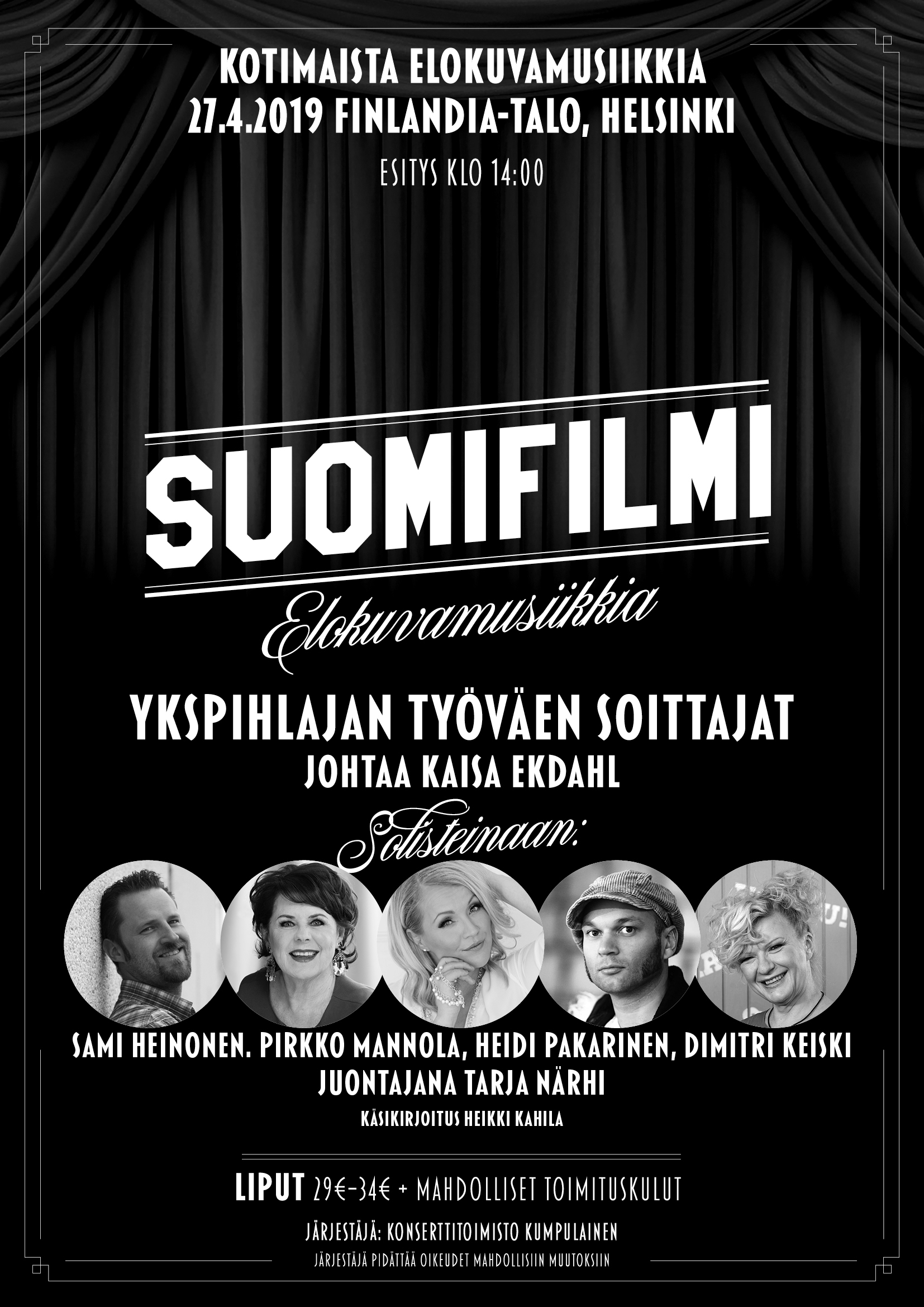 Suomalaisen elokuvamusiikin konserttijuliste