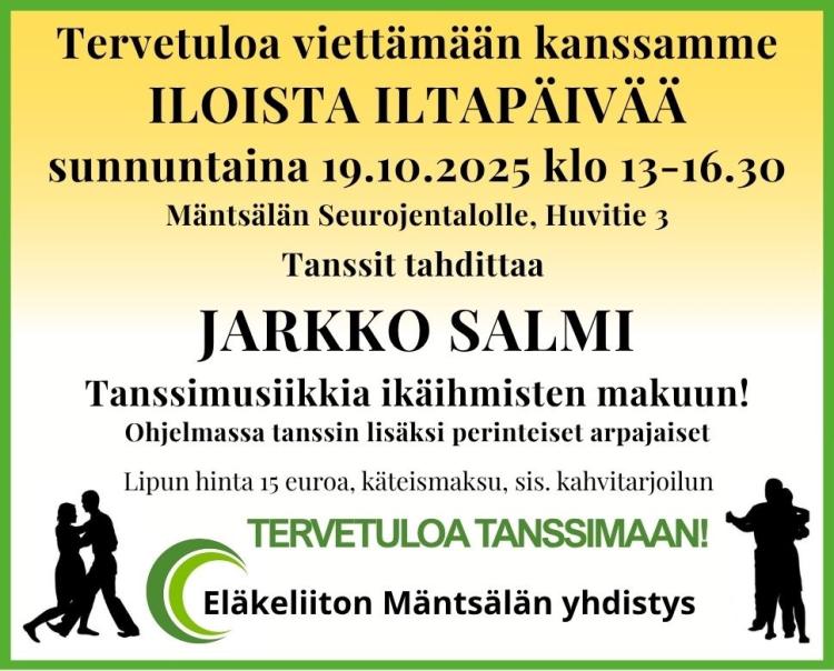 Tanssitapahtumamainos