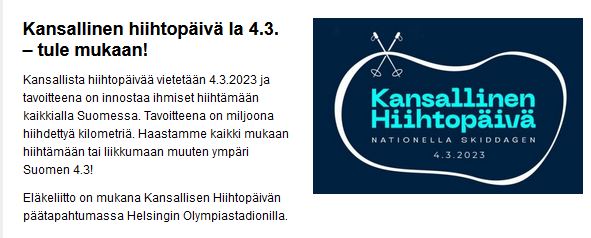 hiihtopäivä info