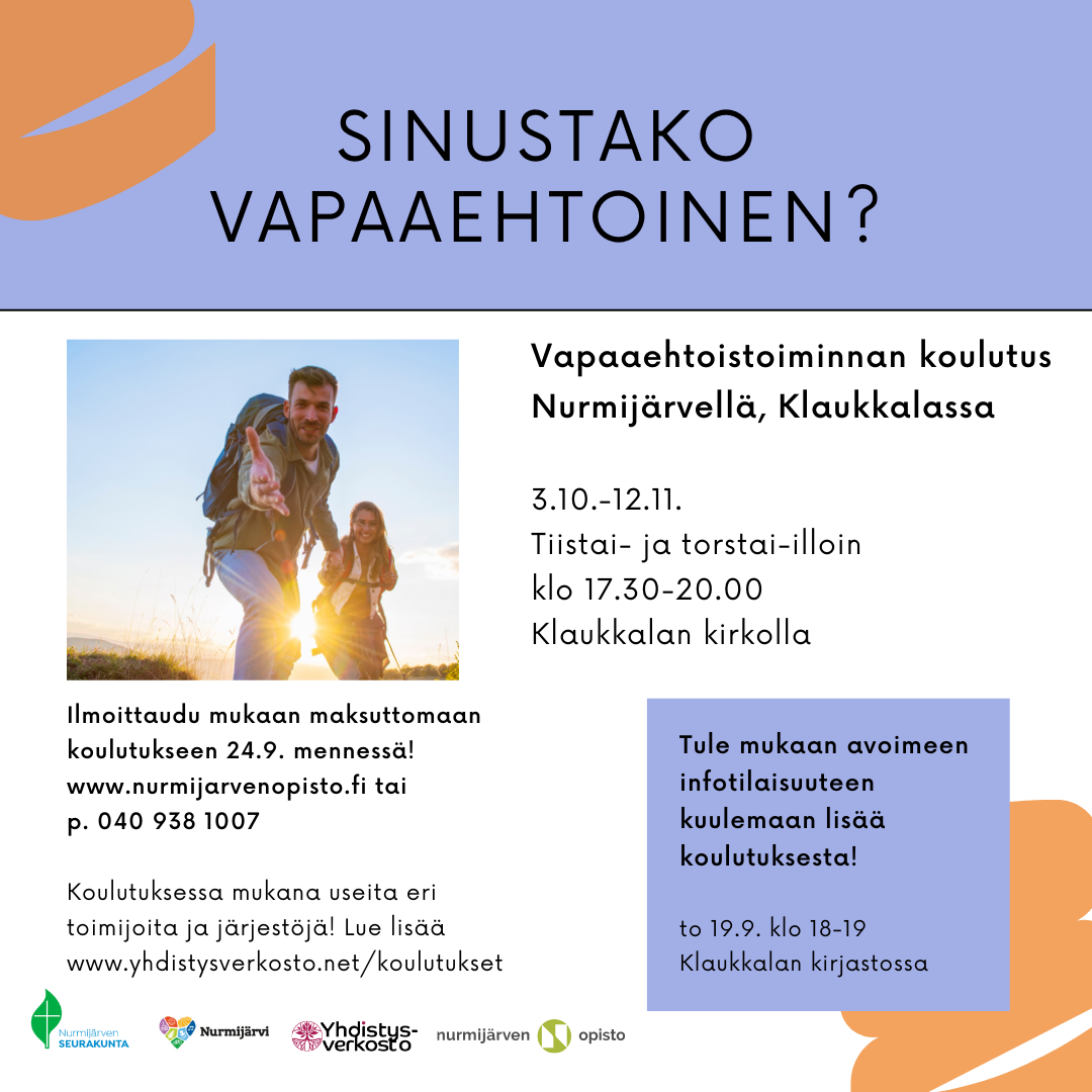 Vapaaehtoistoiminnan koulutusta 