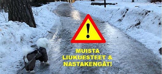 muista liukuesteet