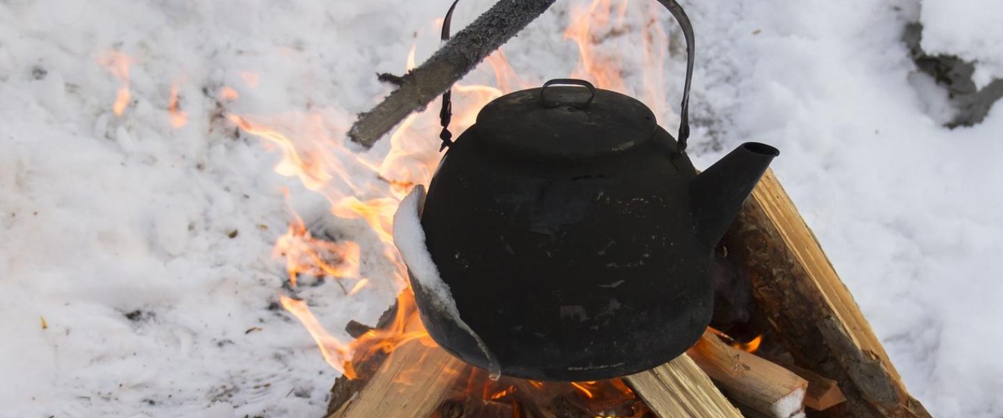 Kivijärven EL nokipannunuotiolla