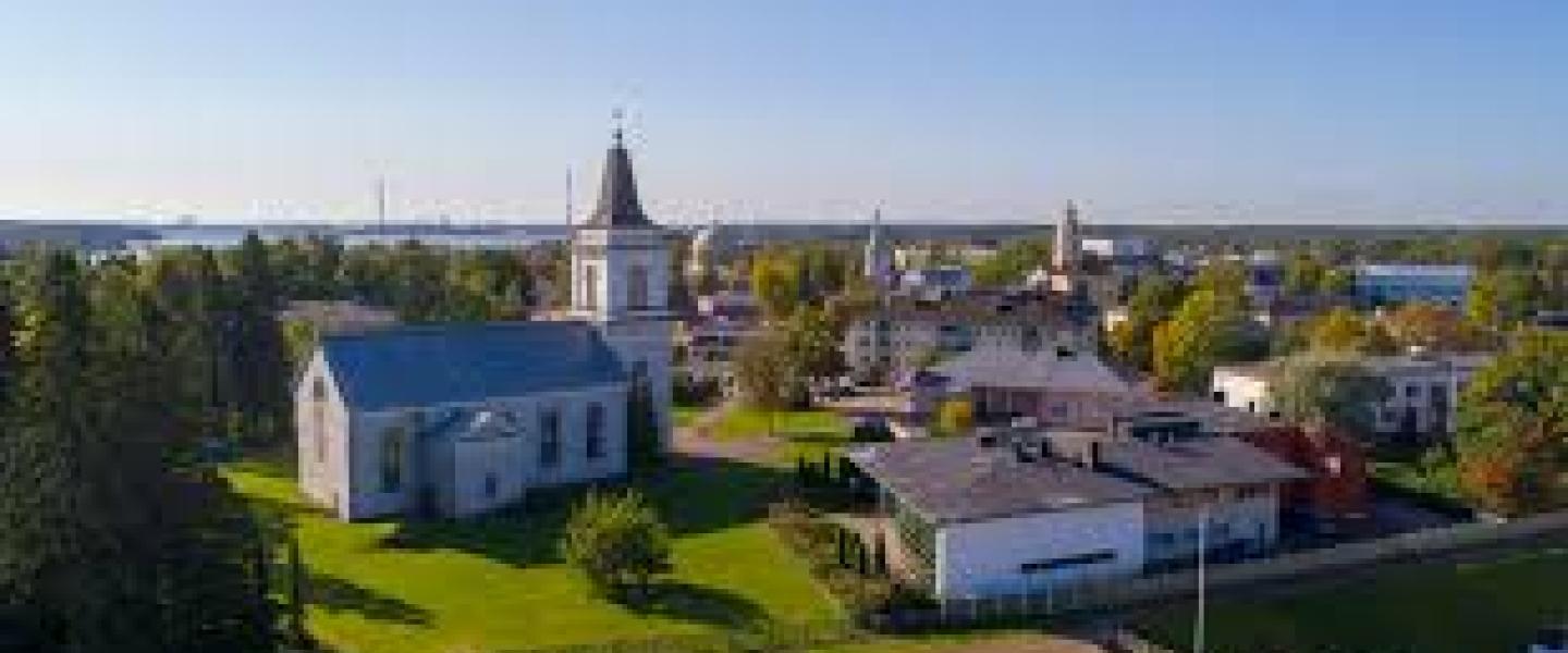Hamina Marian kirkko ilmakuva