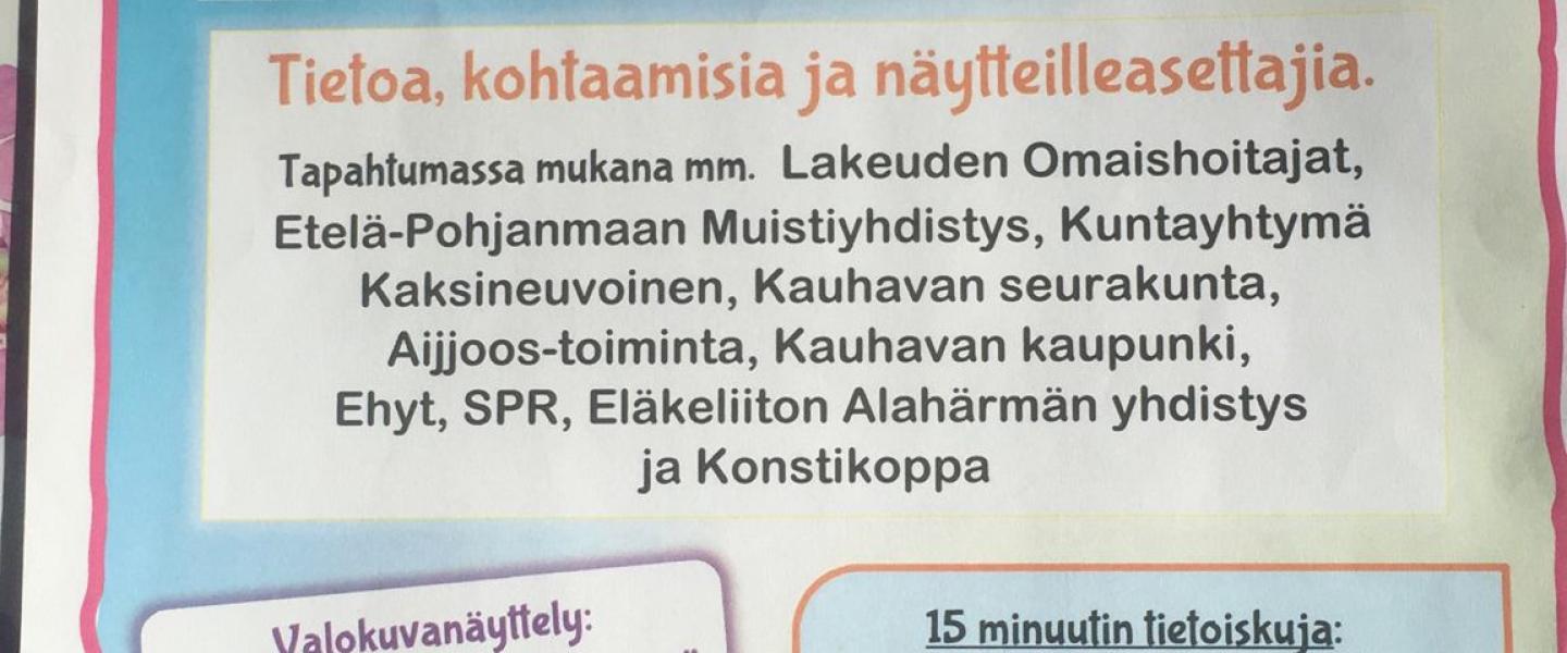 Esite tilaisuuteen 25.4.22