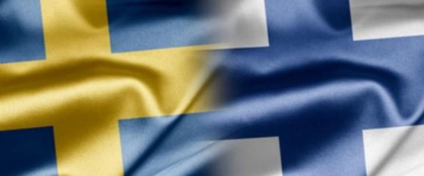 Ruotsin ja Suomen liput
