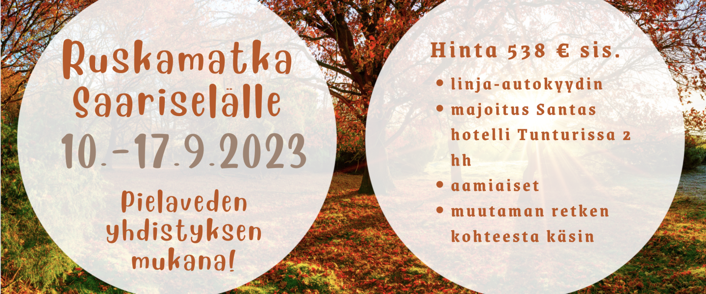 Ruskamatka Saariselälle syksyllä 2023
