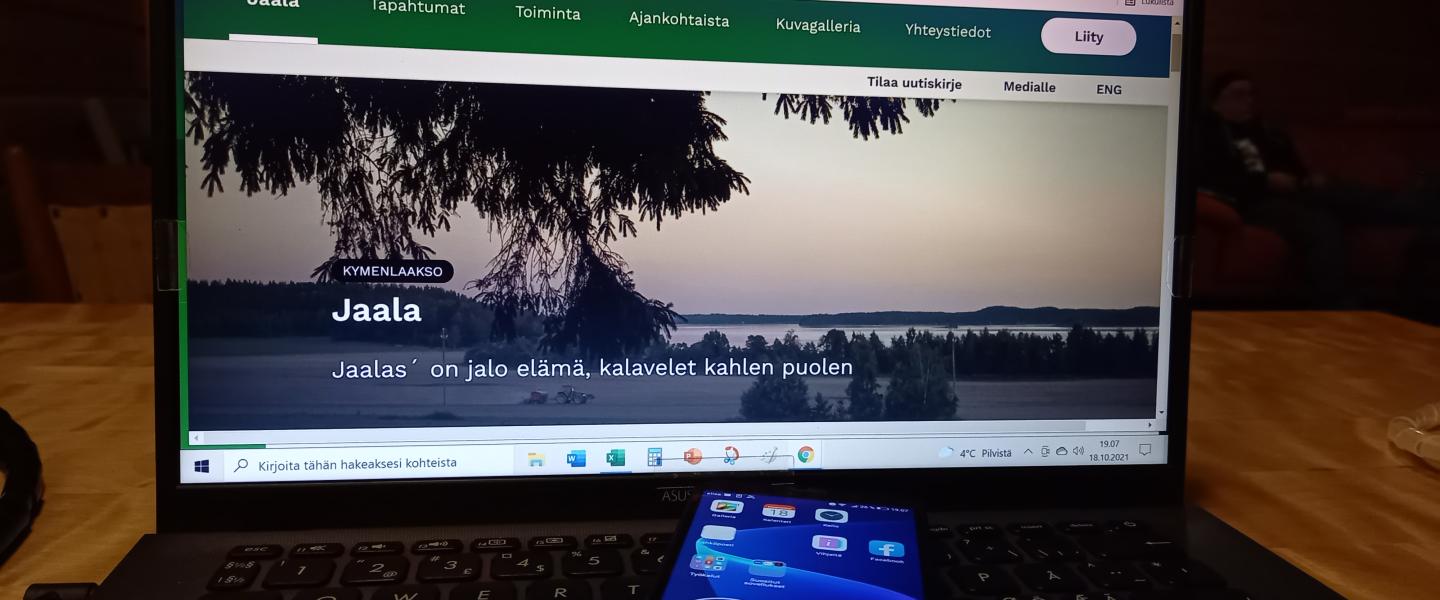 Kuva tietokoneen näytöstä