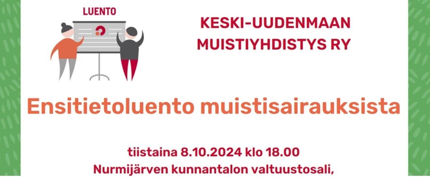 Enstitietoluento muistisairauksista