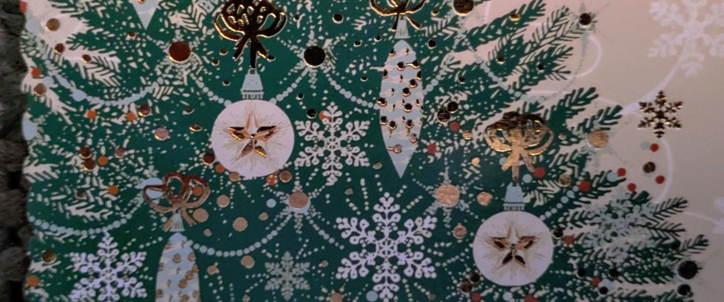 Joulukorttikuva kuusi