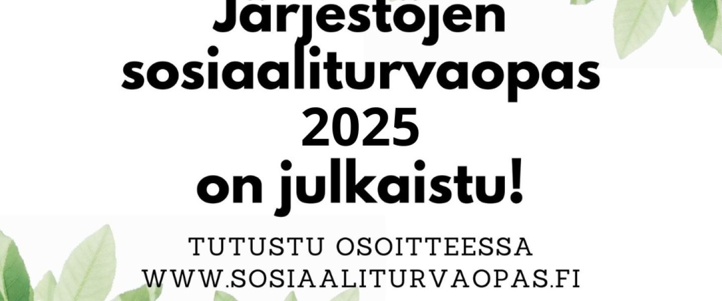 Järjestöjen sosiaaliturvaopas 2025