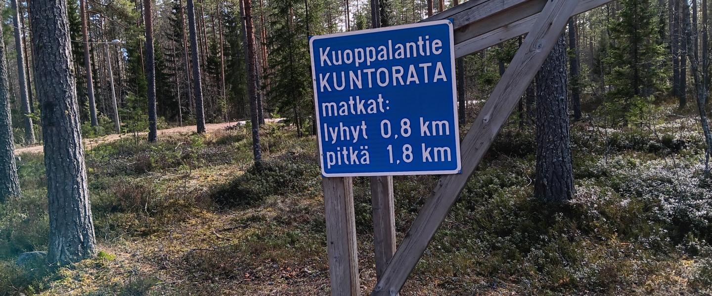 Opastetaulu laavulle