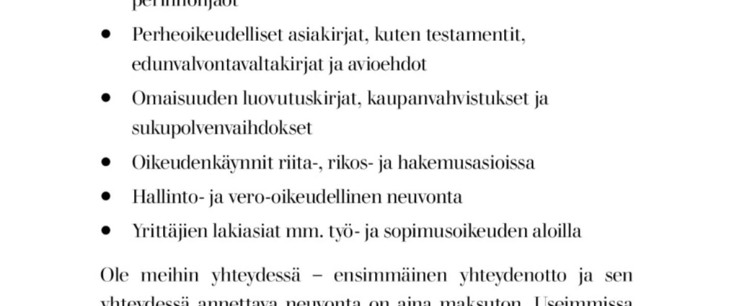 Sotkamon lakipalvelu