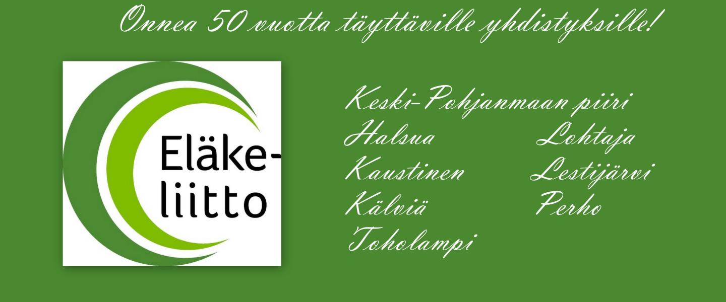eläkeliiton logo ja yhdistysten nimiä