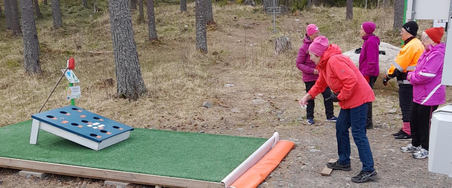 patikkaretki heittokilpailu