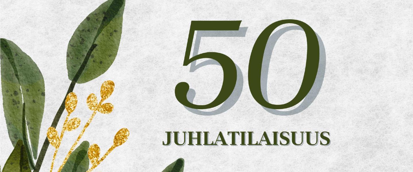 50 v juhla mainos Hyvinkää