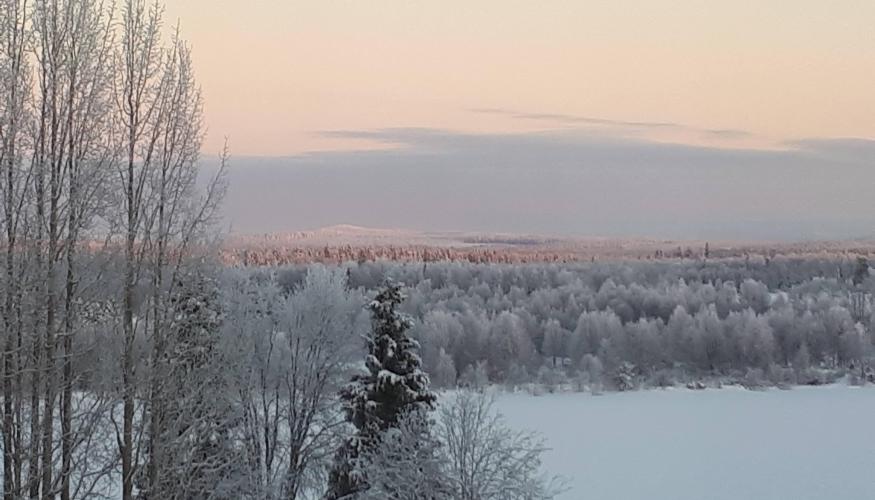 Maisema Saunavaarasta itään