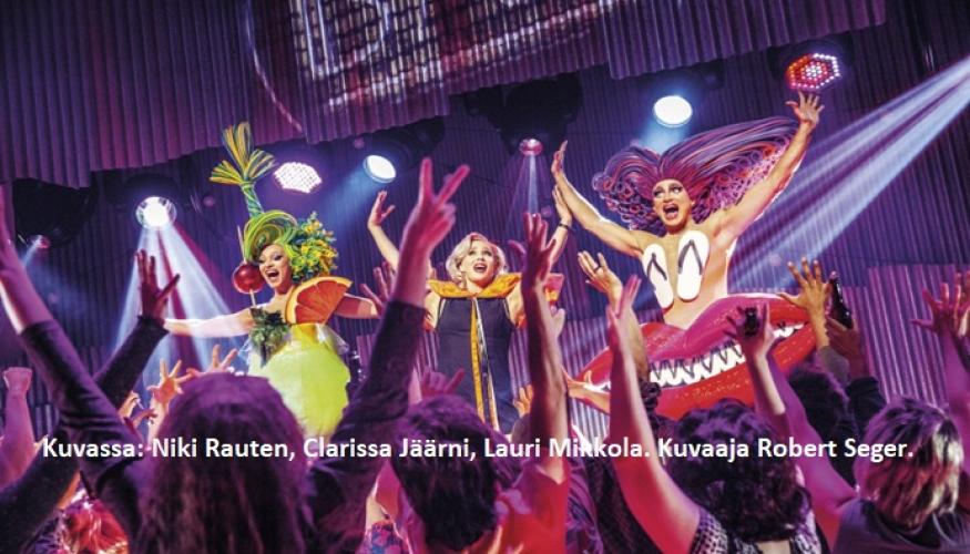 Kuvassa: Niki Rauten, Clarissa Jäärni, Lauri Mikkola. Kuvaaja Robert Seger.