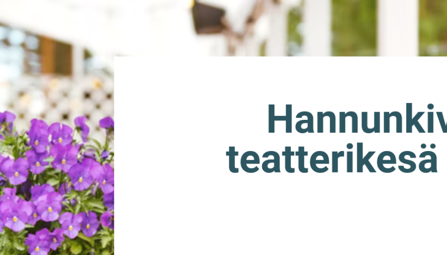 Hannunkiven Teatterikesä
