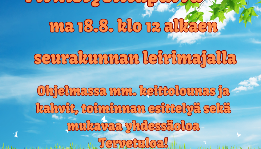 Virkistysiltapäivä kuvituskuva