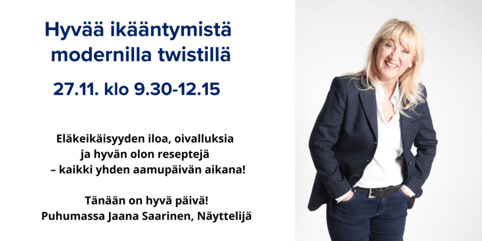 Kuva näyttelijä Jaana Saarisesta